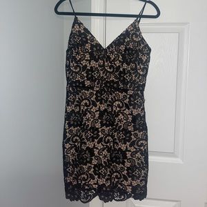 Black lace dress